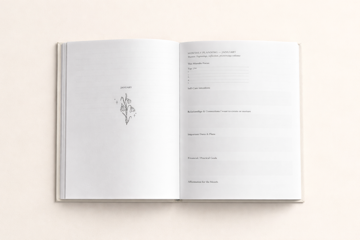 Moon & Seasons Journal 2026 - Spring Edition